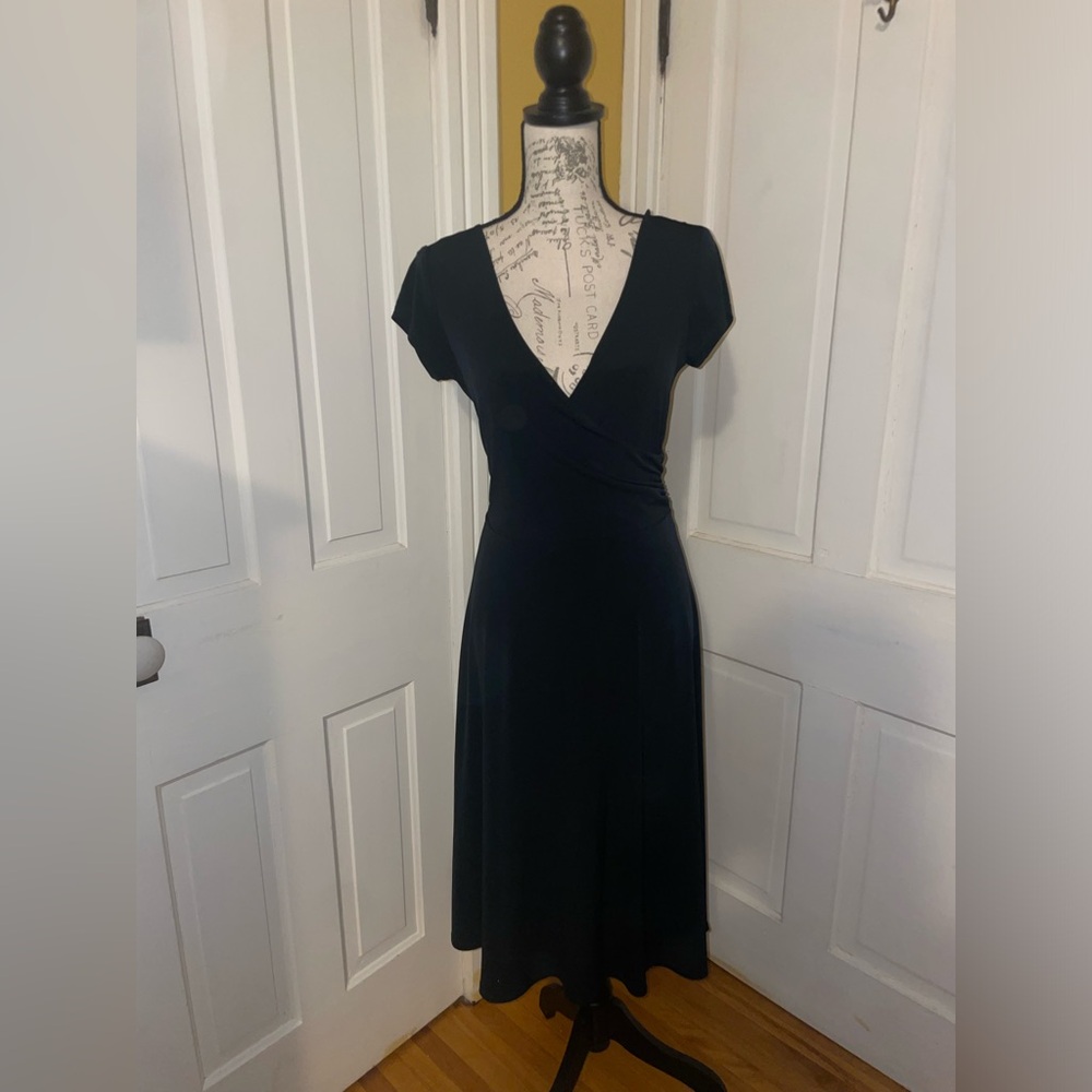 Vintage Merona Black Midi Dress